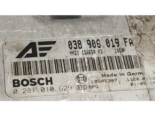 Блок управления двигателя 038906019FA, 0281010629 Ford Galaxy