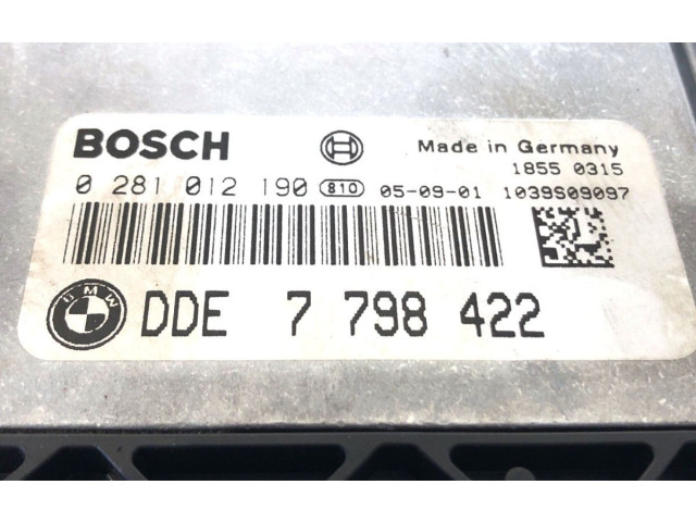 Řídící jednotka 7798422 BMW 5 E60 E61 2007