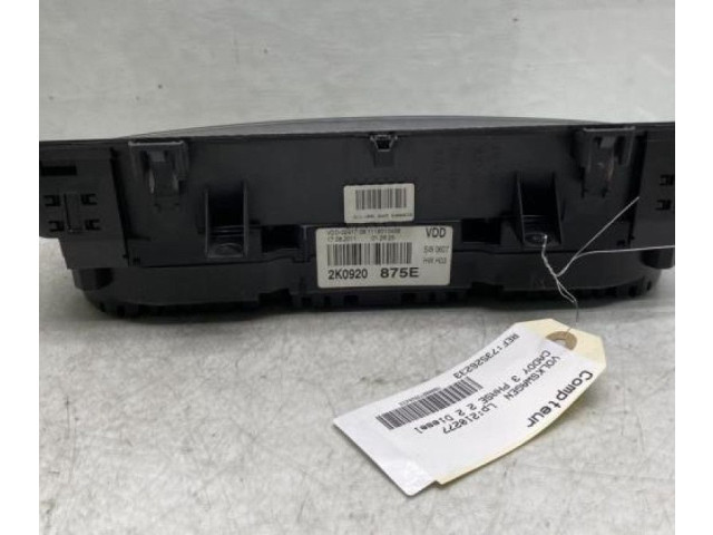 Přístrojová deska  Volkswagen Caddy 2011   