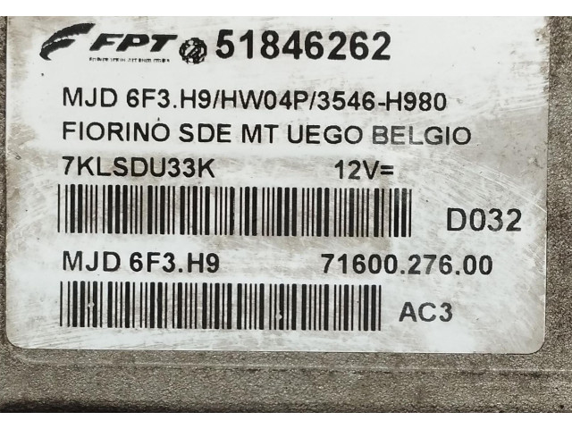 Комплект блоков управления 51846262, 51846262   Fiat Qubo
