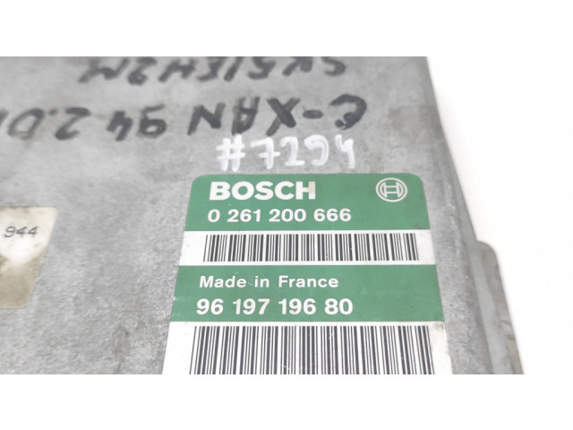 Řídící jednotka 0261200666, 9619719680 Citroen Xantia 1994