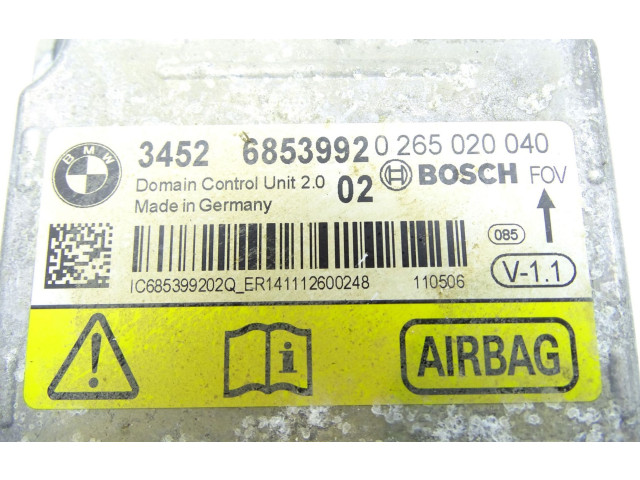 Блок подушек безопасности 6853992   BMW X3 F25