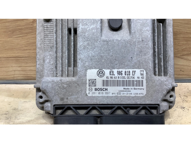 Блок управления двигателя 03L906018EF, 0281016897   Skoda Superb B6 (3T)
