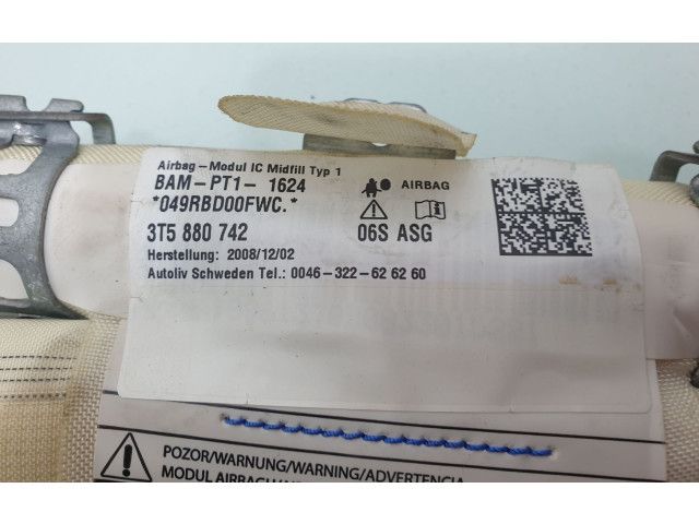 Подрулевой шлейф SRS 3T5880742 Skoda Superb B6 (3T)