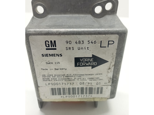Блок подушек безопасности 90482546, 5WK4115 Opel Tigra A