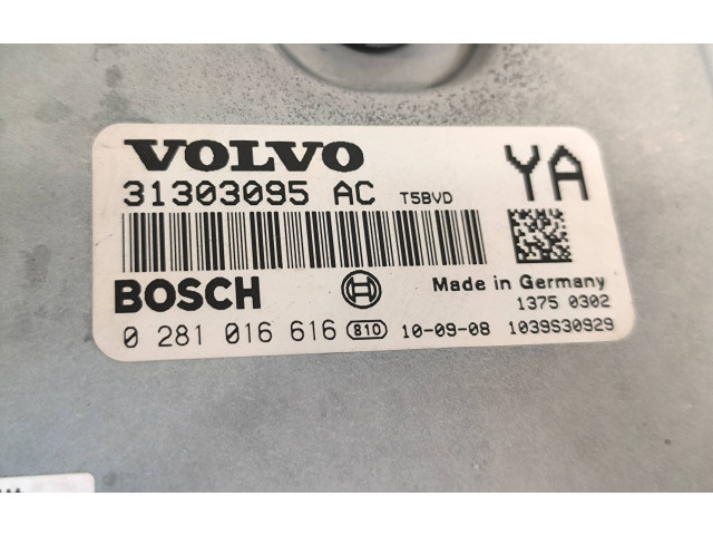 Блок управления двигателя 31303095, 0281016616 Volvo V70