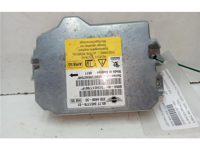 Блок подушек безопасности 220440833, 0090019   Mini One - Cooper Coupe R56