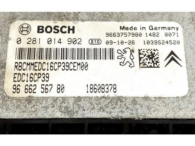 Блок управления двигателя 9664487580, 9663757980 Citroen C-Crosser