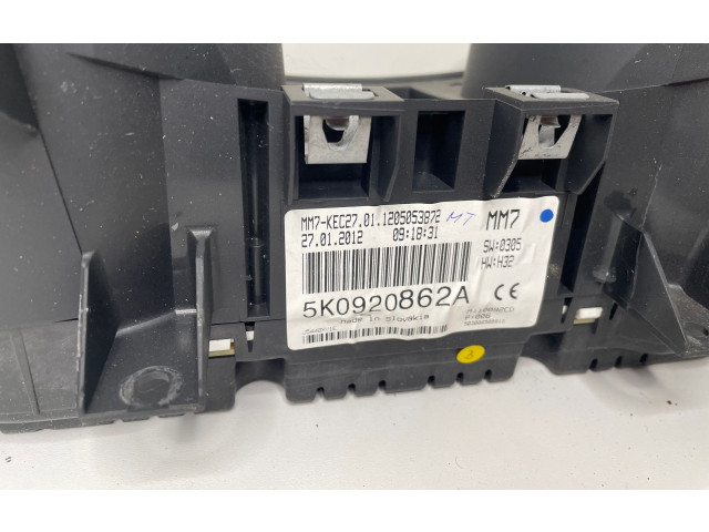 Панель приборов 5K0920862A, 1205053822 Volkswagen Golf VI