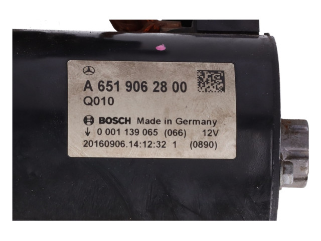 Стартер A6519062800   Mercedes-Benz C W205