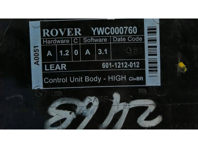 Řídící jednotka YWC000760, YWC000760 Rover 75 2001