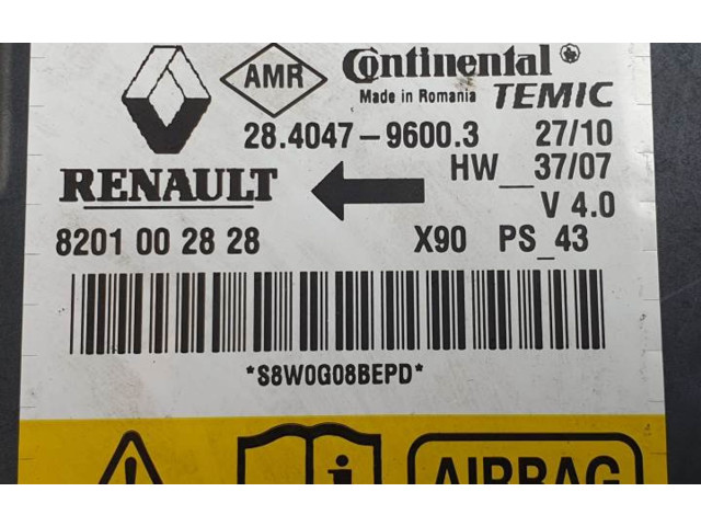 Блок подушек безопасности 28404796003 Dacia Logan I