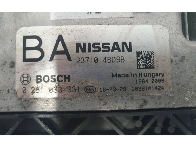 Řídící jednotka 237104BD9B, 0281033331 Nissan X-Trail T32 2016