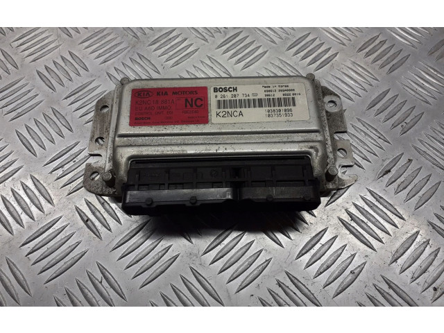 Блок управления двигателем Блок управления 0261207734   KIA Shuma