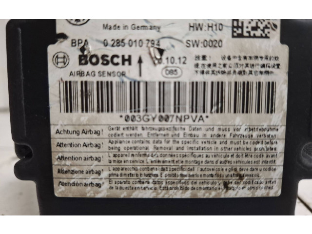 Блок подушек безопасности 6R0959655L, 0285010794   Skoda Roomster (5J)