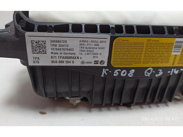 Подушка безопасности пассажира 8U0880204D Audi Q3 8U