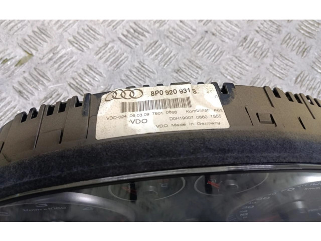 Панель приборов Audi A3 S3 A3 Sportback 8P