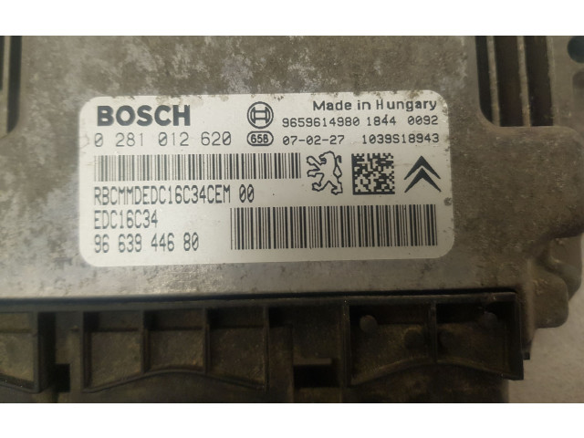 Řídící jednotka 9663944680, 0281012620 Citroen Berlingo 2007