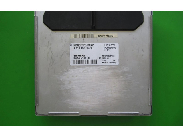 Řídící jednotka A1111533679, 5WK90421 Mercedes-Benz CLK A208 C208 1999