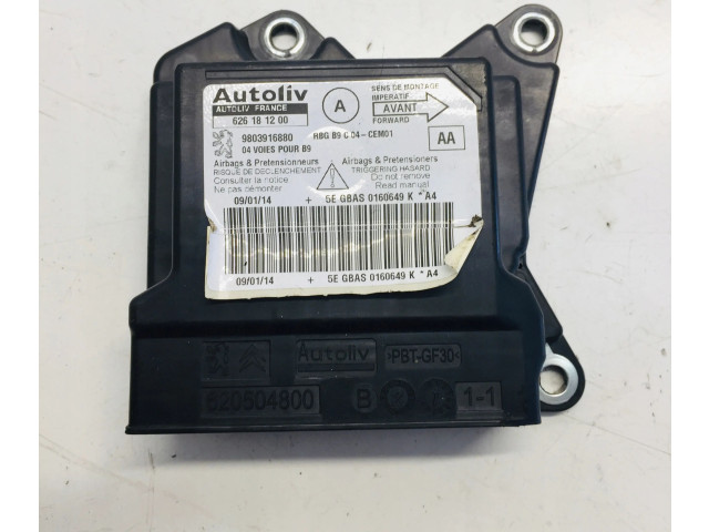 Блок подушек безопасности 9803916880 Citroen Berlingo