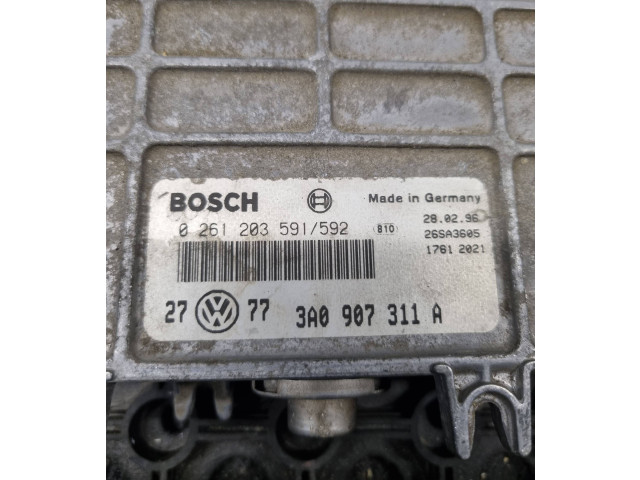 Блок управления двигателя 0261203591, 26SA3605 Skoda Fabia Mk2 (5J)