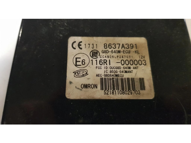 Блок комфорта 8637A391 Mitsubishi Lancer X