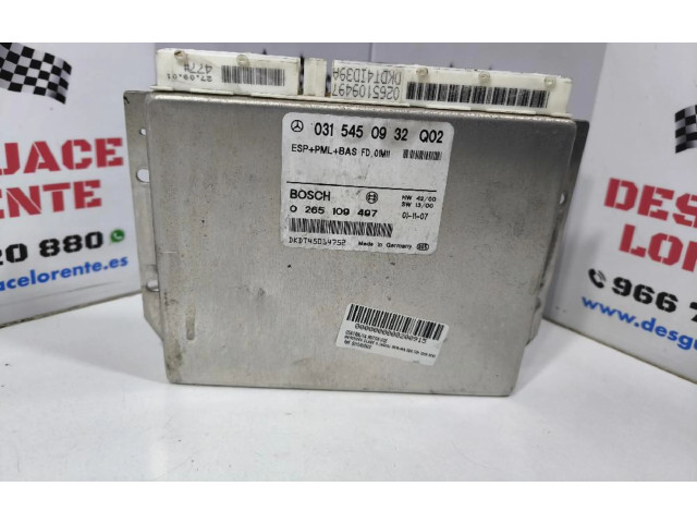 Řídící jednotka 0315450932 Mercedes-Benz S W220 1999