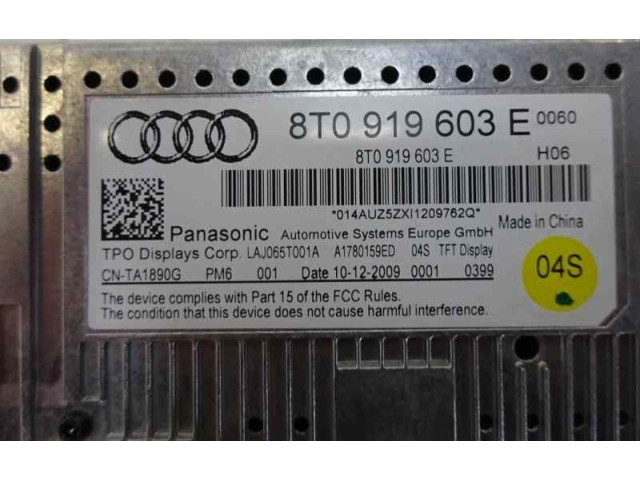 Дисплей 8T0919603E, CNTA1890G Audi A4 Allroad