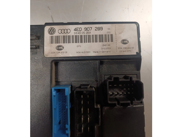 Zámek zadních dveří 4E0907289, 5DK00843205   Audi A8 S8 D3 4E 2003