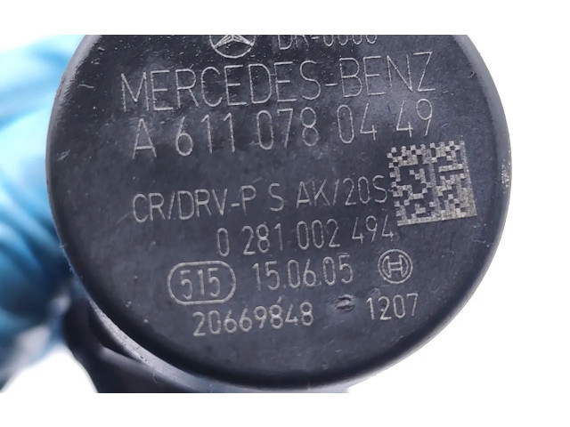 Vstřikovací lišta A6110700395, 0445214038 Mercedes-Benz E AMG W211 OM646.951