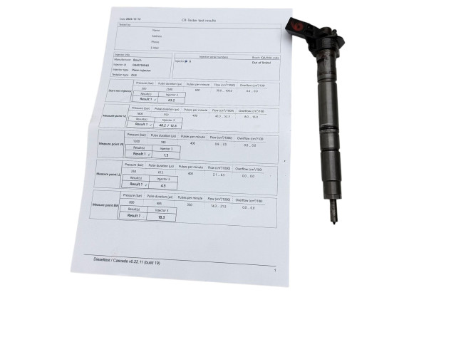 Vstřikovač 059130277CC, 0445116040 Audi A6 S6 C7 4G CDUC