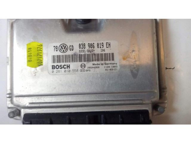 Řídící jednotka 0281010558, 038906019EH Audi A4 S4 B6 8E 8H 2001