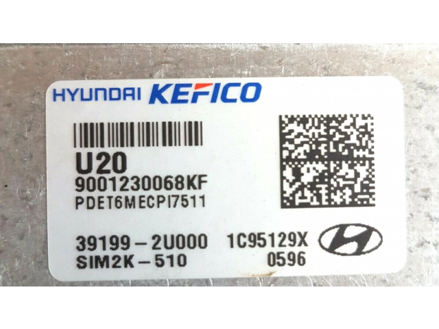 Řídící jednotka 391992U000, 9001230068KF Hyundai i30 2020