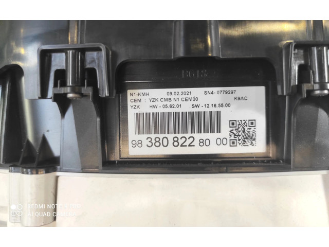 Спидометр (приборный щиток) 9838082280, 9838082280   Citroen Berlingo