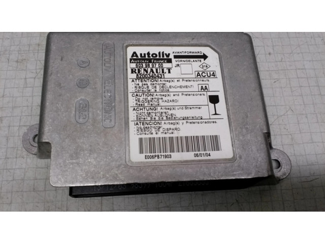 Блок подушек безопасности 8200340431, 603989700   Renault Scenic II -  Grand scenic II