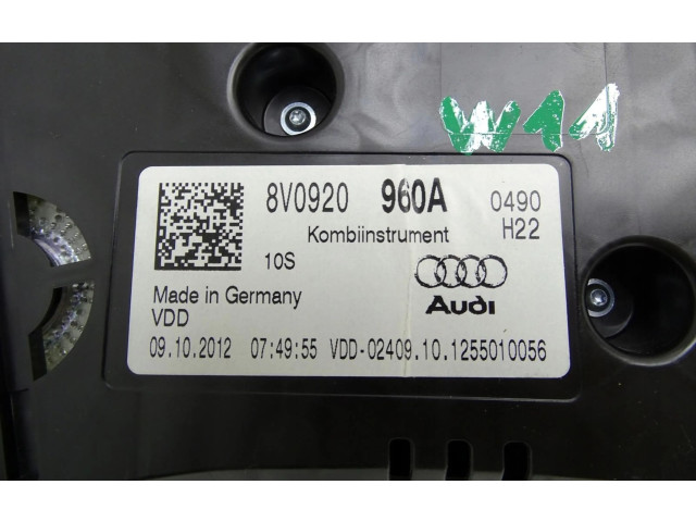 Панель приборов 8V0920960A   Audi A3 S3 8V       