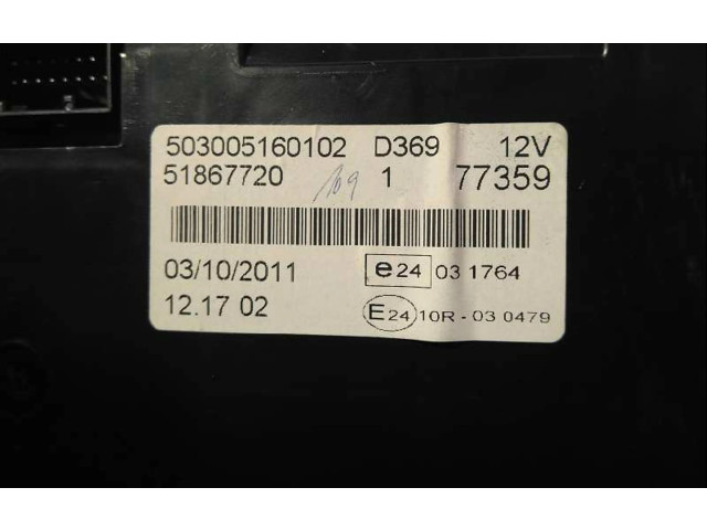Přístrojová deska Fiat Doblo 2012 503005160102, 51867720