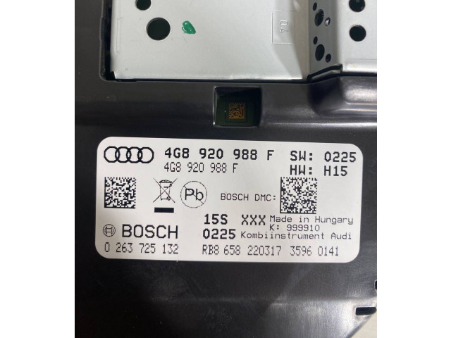 Панель приборов 4G8920988F, 4G8920988   Audi A6 S6 C7 4G       