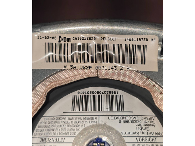 Подушка безопасности водителя 14001187ZD, 0031143Z   Peugeot Expert