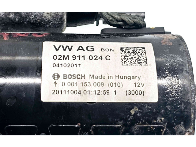 Turbodmychadlo Стартер 02M911024C Volkswagen PASSAT B7