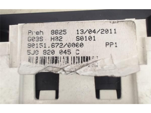 Блок управления климат-контролем 5J0820045C   Skoda Fabia Mk2 (5J)