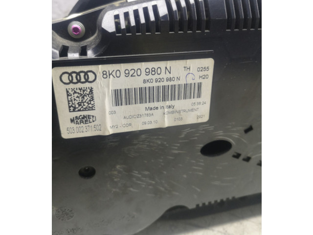 Спидометр (приборный щиток) 8K0920980N, 503002371502 Audi A4 S4 B8 8K