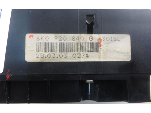 Přístrojová deska Seat Inca (6k) 2003 6K0920840G, 6K0920840G