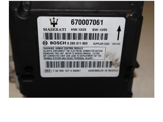 Блок подушек безопасности 670007061 Maserati Ghibli