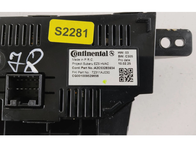 Блок управления климат-контролем 72311AJ030, A2C53283934   Subaru Outback