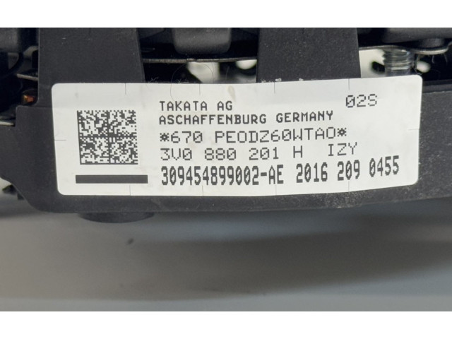 Подушка безопасности водителя 3V0880201H, 3V0880201H   Skoda Superb B8 (3V)