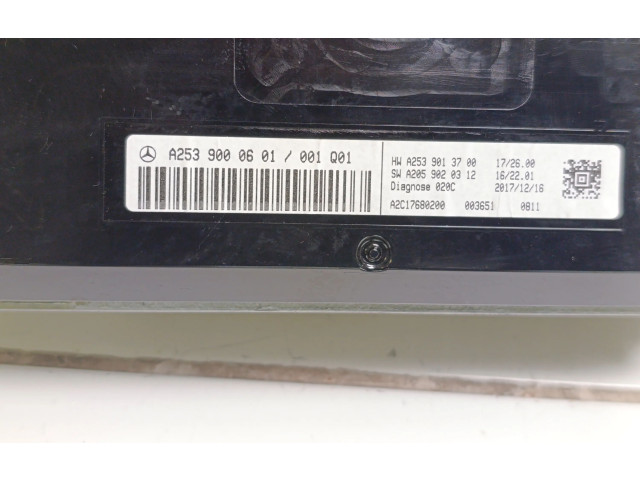 Дисплей A2539000601, A2539013700 Mercedes-Benz GLC X253 C253