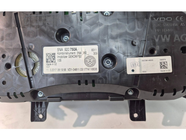 Přístrojová deska  Volkswagen Tiguan 2017 5NA920750A  