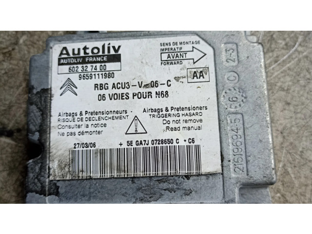 Блок подушек безопасности 602327400 Citroen C4 I