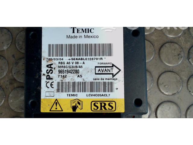 Блок подушек безопасности 9651942280, NICHTZUTREFFEND   Citroen C2